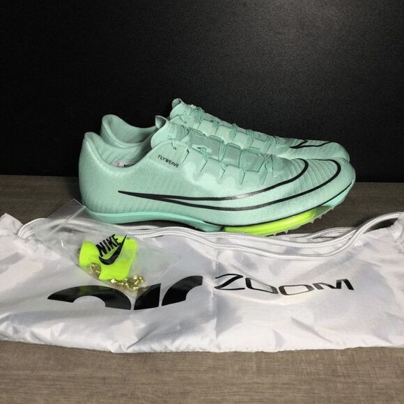 Nike Air Zoom Maxfly Mint Foam Green Track Spikes Shoes DR9905-300 Men's Size 14 - Picture 1 of 7